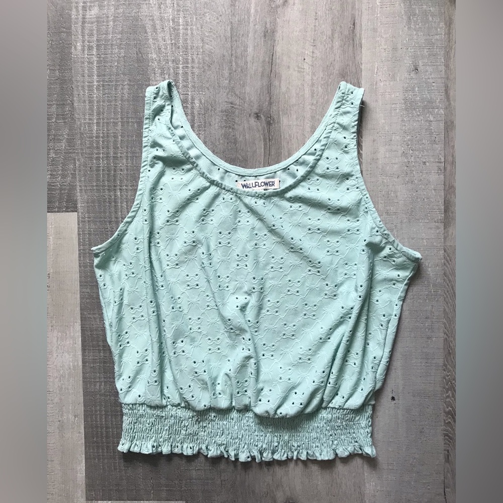 Wallflower Eyelet Crop Top Size XL